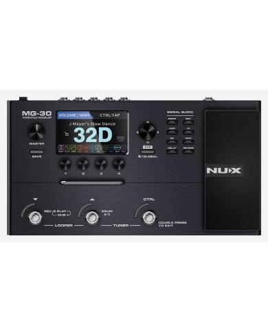 NUX - MG30 - PEDALE GUITARE MULTI-EFFETS - ECRAN LCD 4" NUX - MG30 - PEDALE GUITARE MULTI-EFFETS - ECRAN LCD 4"