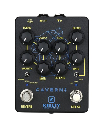 KEELEY - KCAV2-FRE - PEDALE CAVERNS V2 - DELAY / REVERB - EDITION FR KEELEY - KCAV2-FRE - PEDALE CAVERNS V2 - DELAY / REVERB - EDITION FR