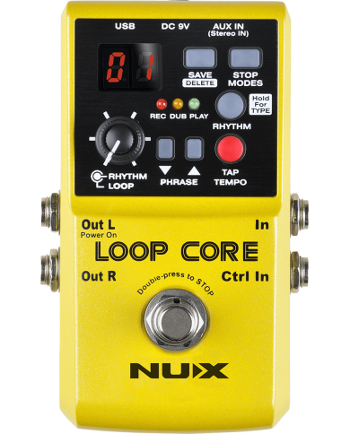 NUX - LOOPCORE - PEDALE LOOPER / BOITE A RYTHMES NUX - LOOPCORE - PEDALE LOOPER / BOITE A RYTHMES