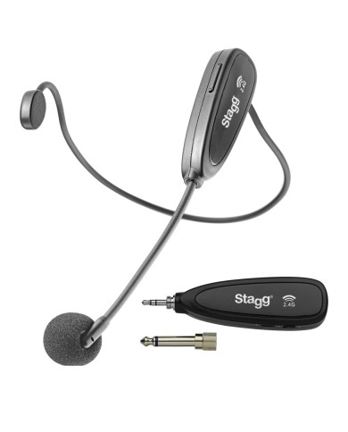 STAGG - SUW 12H-BK - MICRO-CASQUE SANS FIL - 2,4GHz - EMETTEUR ET RECEPTEUR
