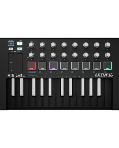 ARTURIA - OAR MINILABMK2-REV - CLAVIER 25 NOTES USB + 8 PADS ARTURIA - OAR MINILABMK2-REV - CLAVIER 25 NOTES USB + 8 PADS