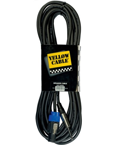 YELLOW CABLE - HP9JS - CABLE HAUT PARLEUR - SPEAKON / JACK -  9M YELLOW CABLE - HP9JS - CABLE HAUT PARLEUR - SPEAKON / JACK -  9M