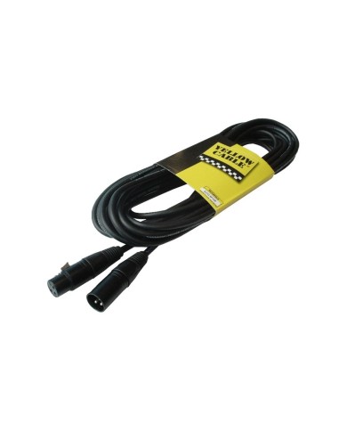 YELLOW CABLE - M10X - CABLE XLR MALE / XLR FEMELLE - 10M - NOIR