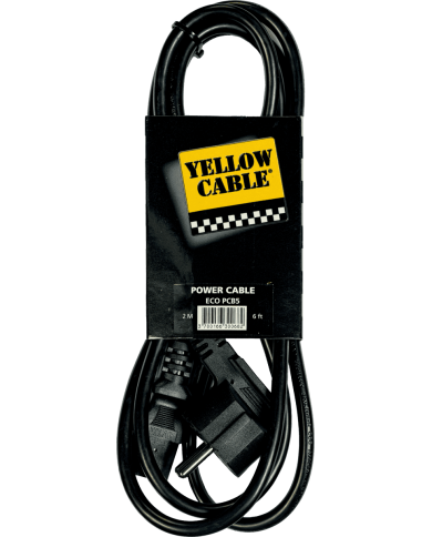 YELLOW CABLE - PCB5 - CABLE D'ALIMENTATION SECTEUR - AVEC TERRE - NOIR
