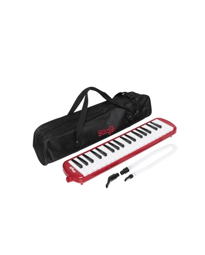 STAGG - MELOSTA37 RD - MELODICA 37 TONS + HOUSSE - ROUGE