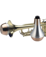 STAGG - MTR-S3C - SOURDINE DROITE POUR TROMPETTE - PARTIE INFERIEURE EN CUIVRE
