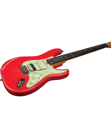 EKO - GEE AIRE-RELIC-RED - RELIC - TYPE STRAT AIRE RELIC - FIESTA RED