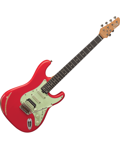 EKO - GEE AIRE-RELIC-RED - RELIC - TYPE STRAT AIRE RELIC - FIESTA RED