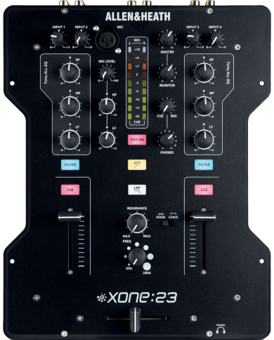 ALLEN & HEATH - XONE-23 - TABLE DE MIXAGE - CONSOLES CLUB - 2 VOIES STÉRÉO / 2 OUT STÉRÉO