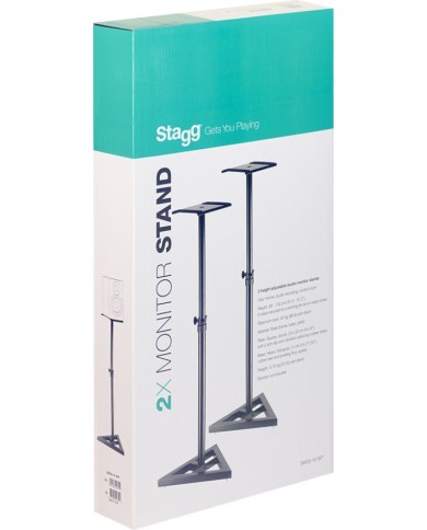 STAGG - SMOS-10 SET - 2 PIEDS POUR MONITEUR DE STUDIO STAGG - SMOS-10 SET - 2 PIEDS POUR MONITEUR DE STUDIO