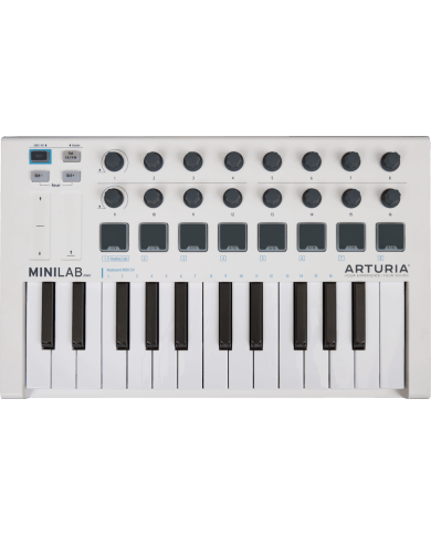 ARTURIA - MINILABMK2 - CLAVIER MAITRE - 25 NOTES USB + 8 PADS ARTURIA - MINILABMK2 - CLAVIER MAITRE - 25 NOTES USB + 8 PADS
