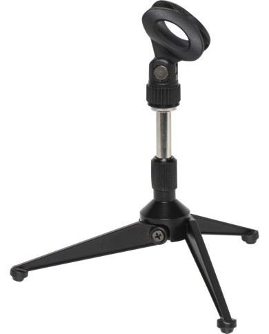 STAGG - MISS-1000BK - PIED DE MICRO DE TABLE - TREPIED + PINCE STAGG - MISS-1000BK - PIED DE MICRO DE TABLE - TREPIED + PINCE