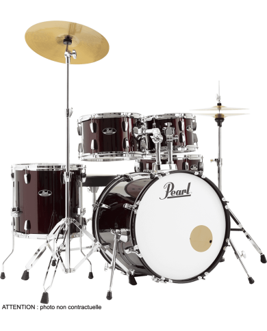 PEARL - ROADSHOW 20" - BATTERIE ACOUSTIQUE FUSION 20" - 5 FUTS - RED WINE + PACK SABIAN SOLAR 2 CYMBALES PEARL - ROADSHOW 20" - BATTERIE ACOUSTIQUE FUSION 20" - 5 FUTS - RED WINE + PACK SABIAN SOLAR 2 CYMBALES