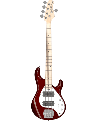 STERLING BY MUSIC MAN - Stingray 5 HH Candy Apple Red