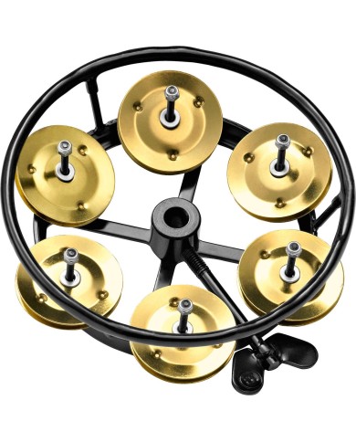 MEINL - THH1B-BK - TAMBOURIN CHARLESTON - 5" - C.LAITON MEINL - THH1B-BK - TAMBOURIN CHARLESTON - 5" - C.LAITON