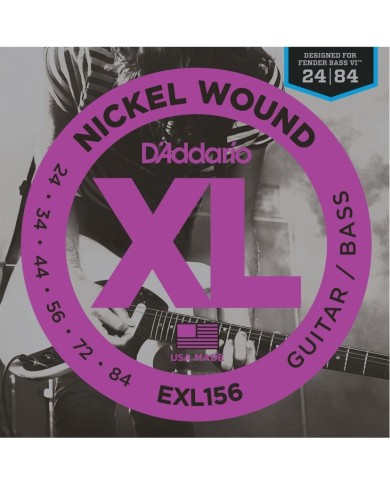 D'ADDARIO - EXL156 24/84 - FENDER BASS - Cordes guitare/basse électrique D'ADDARIO - EXL156 24/84 - FENDER BASS - Cordes guitare/basse électrique
