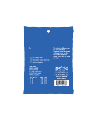 MARTIN & CO - CMA V700-CORDES BANJO 5 CORDES