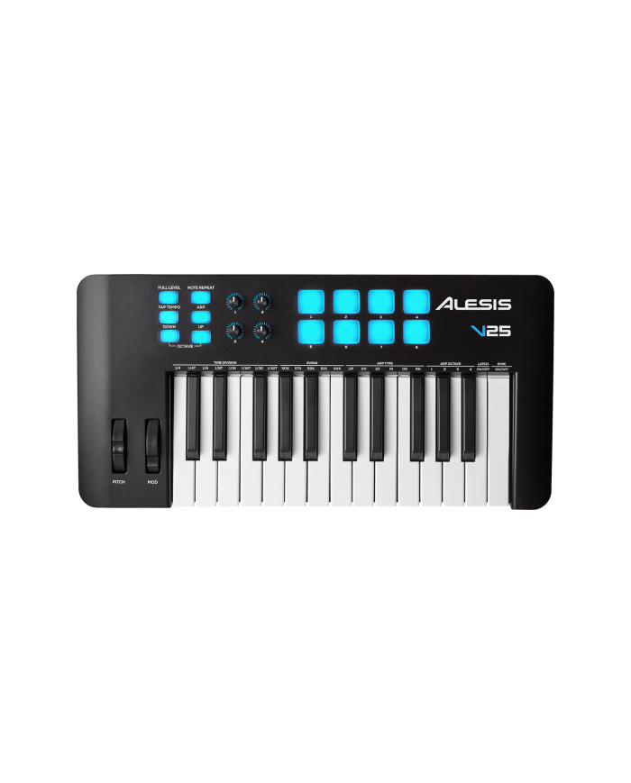 ALESIS V25 MKII -CLAVIER MAITRE-USB MIDI 25 notes 8 pads ALESIS V25 MKII -CLAVIER MAITRE-USB MIDI 25 notes 8 pads