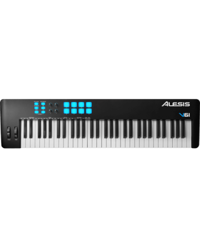 ALESIS V61 MKII-CLAVIER MAITRE-USB MIDI 61 notes 8 pads ALESIS V61 MKII-CLAVIER MAITRE-USB MIDI 61 notes 8 pads