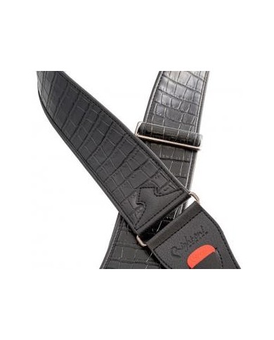 RIGHTON - COURROIE VEGAN ALLIGATOR - NOIR