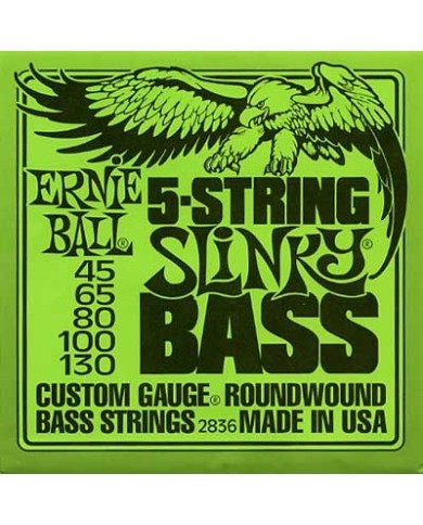ERNIE BALL 2836 Regular slinky Bass 5 45 - 130 - Cordes basse 5 cordes ERNIE BALL 2836 Regular slinky Bass 5 45 - 130 - Cordes basse 5 cordes