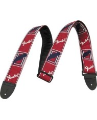 FENDER Monogrammed strap Red Sangle guitare