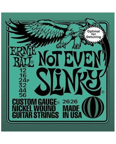 ERNIE BALL 2626 Not Even Slinky 12 - 56 - Cordes guitare électrique ERNIE BALL 2626 Not Even Slinky 12 - 56 - Cordes guitare électrique