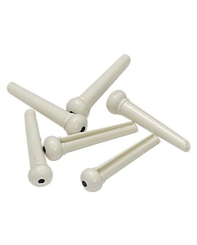 YELLOW PARTS EZ1410W White - Chevilles guitare folk ( Les 6 )