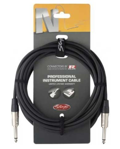 STAGG NGC6R Cable jack droit 6M