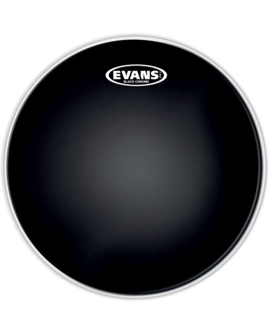 EVANS TT10CHR Black Chrome 10" Black Peau batterie EVANS TT10CHR Black Chrome 10" Black Peau batterie