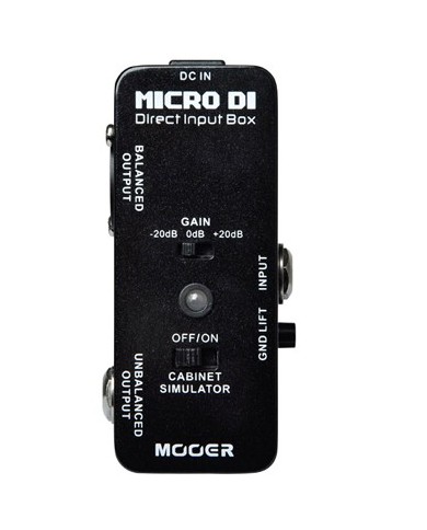 MOOER MICRO D.I Boite de direct - Effet guitare MOOER MICRO D.I Boite de direct - Effet guitare