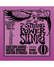 ERNIE BALL 2620 Power Slinky 11 - 58 Jeu 7 cordes - Cordes guitare électrique ERNIE BALL 2620 Power Slinky 11 - 58 Jeu 7 cordes - Cordes guitare électrique