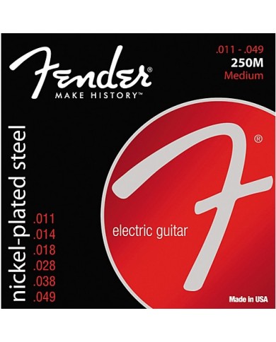 FENDER 250M NPS BALL END MEDIUM 11-49 - Cordes guitare électrique